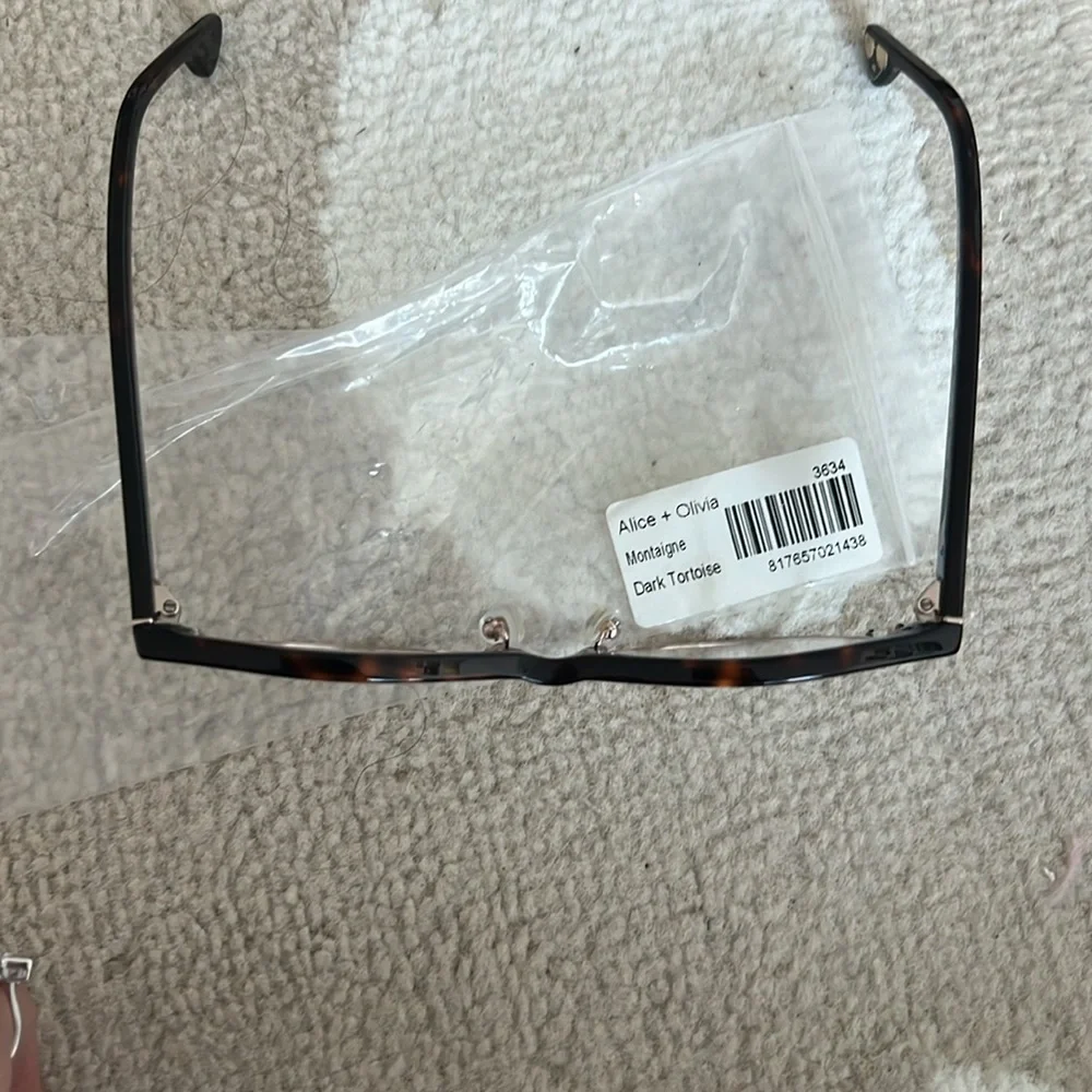 New alice and olivia montaigne frames in dark tortoise